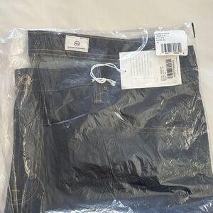 Ag Adriano Goldschmied Men’s Slim Straight Jeans in Dark Blue